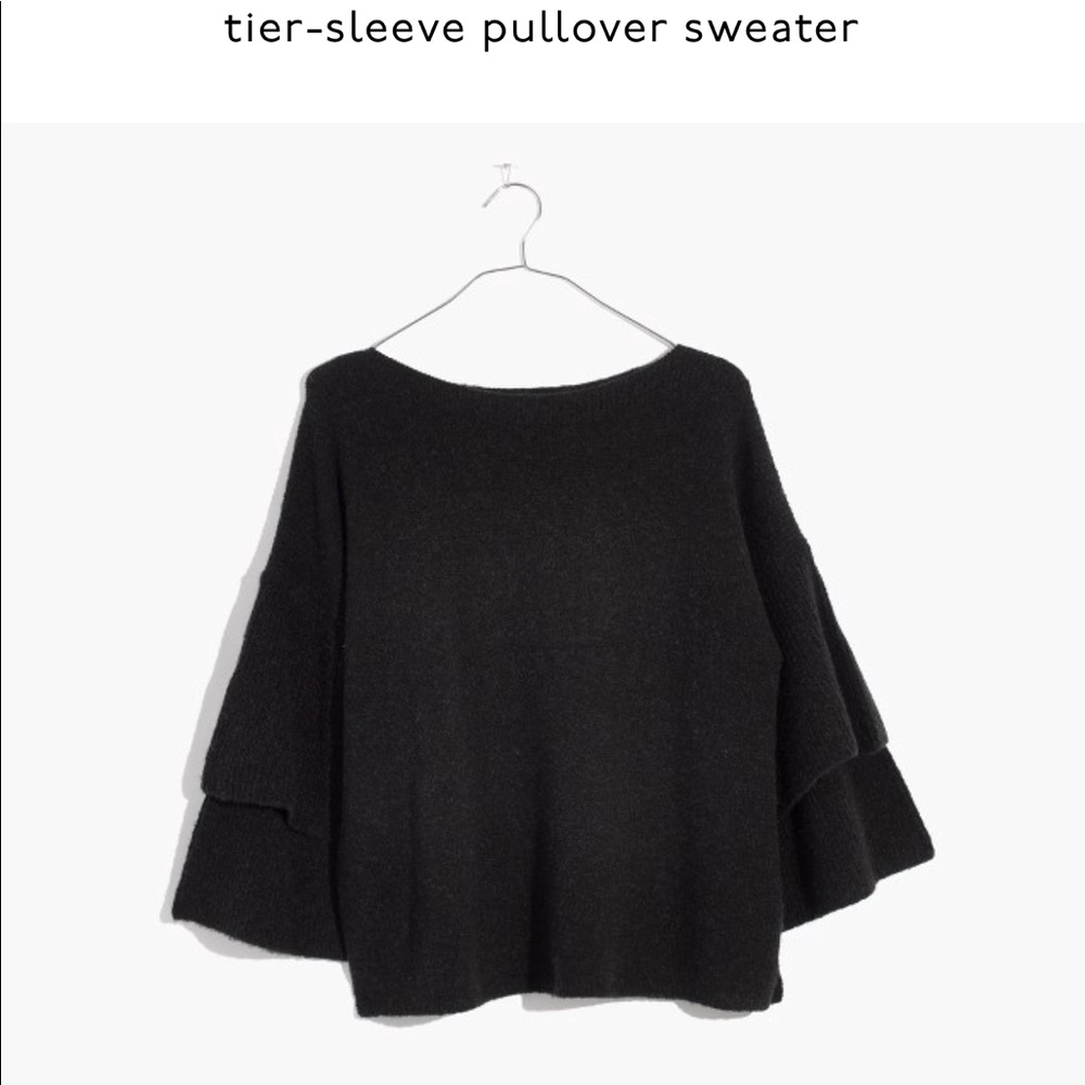 Madewell tier-sleeve pullover sweater